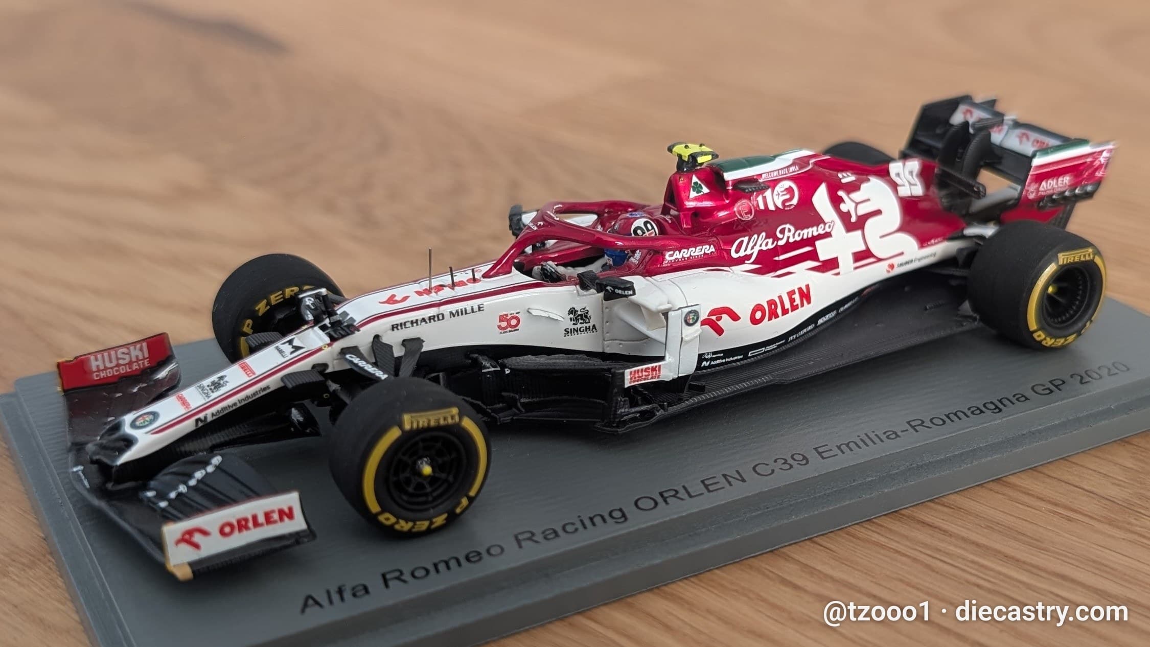 Alfa Romeo Racing Orlen C39 / Emilia-Romagna GP 1:43 scale diecast model