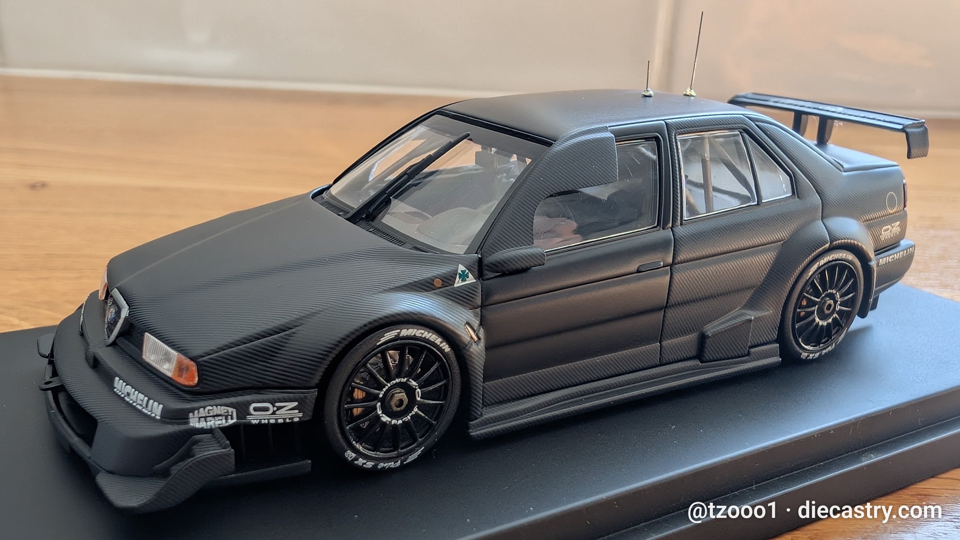 Alfa Romeo 155V6 Ti ITC (Plain Color Model: Black)