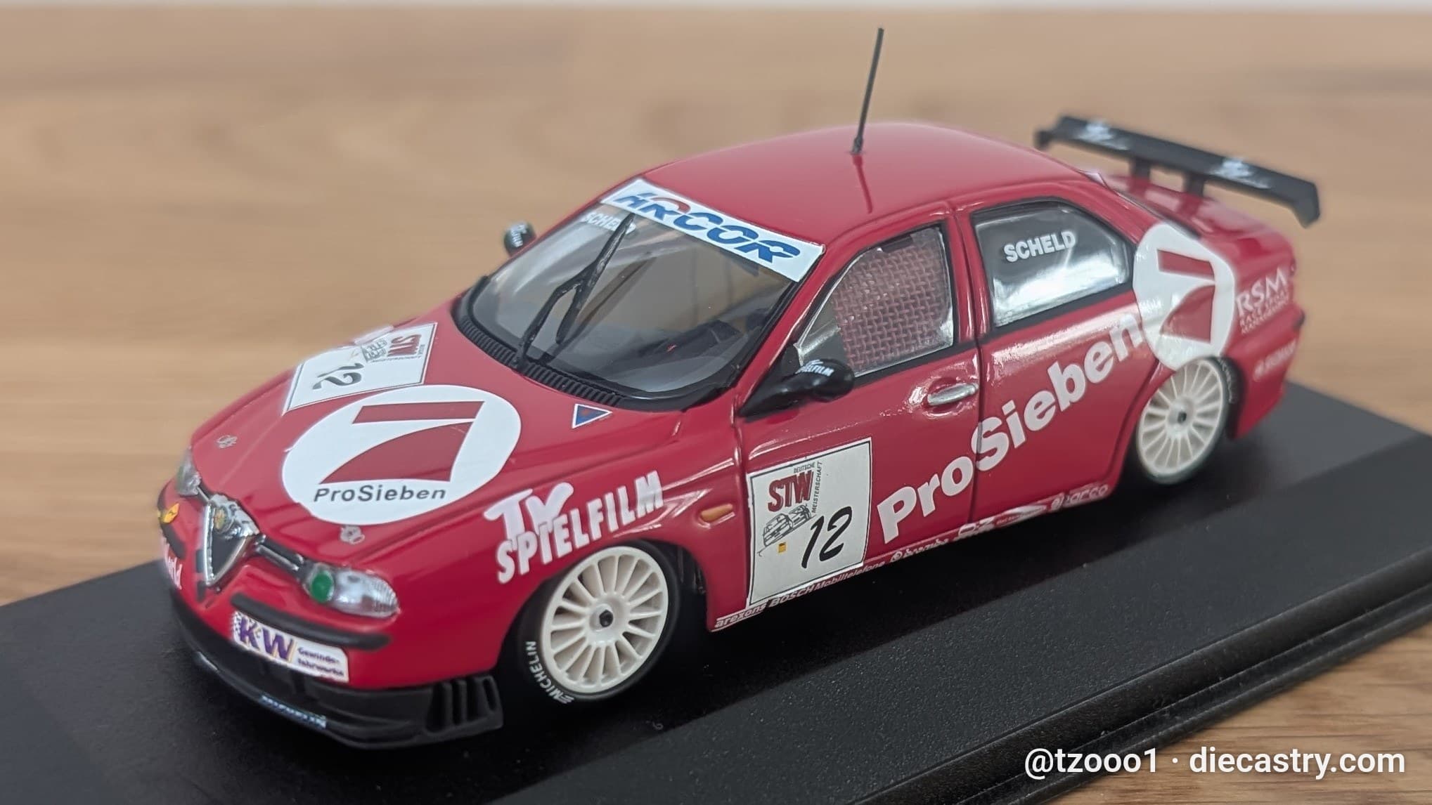 1999 Alfa Romeo 156 STW 1:43 scale diecast model by Minichamps in #12