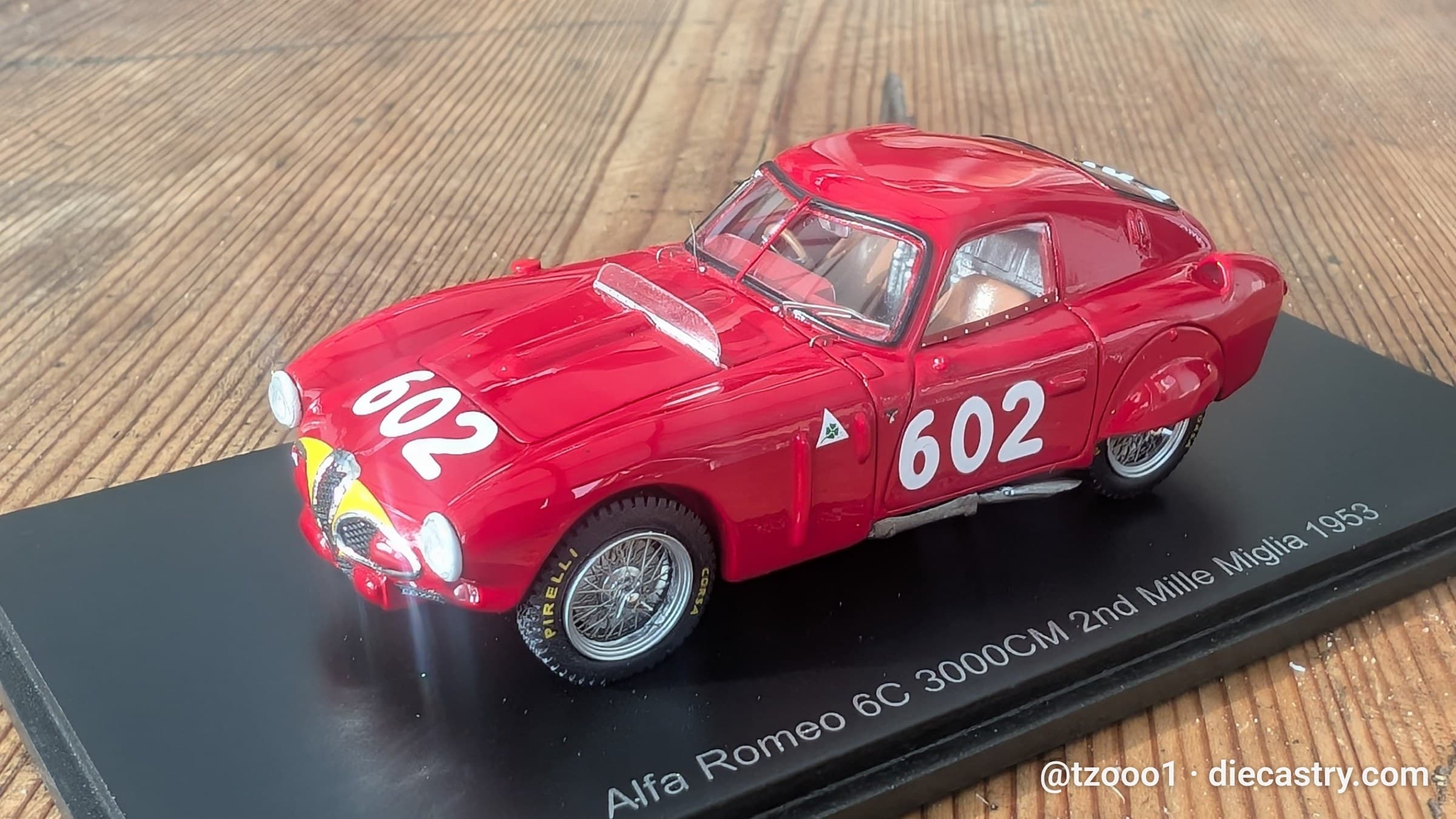 1953 Alfa Romeo 6C 3000CM 1:43 scale diecast model by SPARK Models in #602
