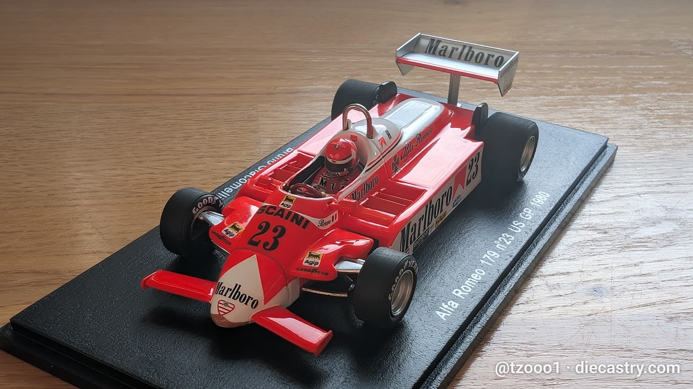 1980 Alfa Romeo 179 US GP 1:43 scale diecast model by SPARK Models in #23