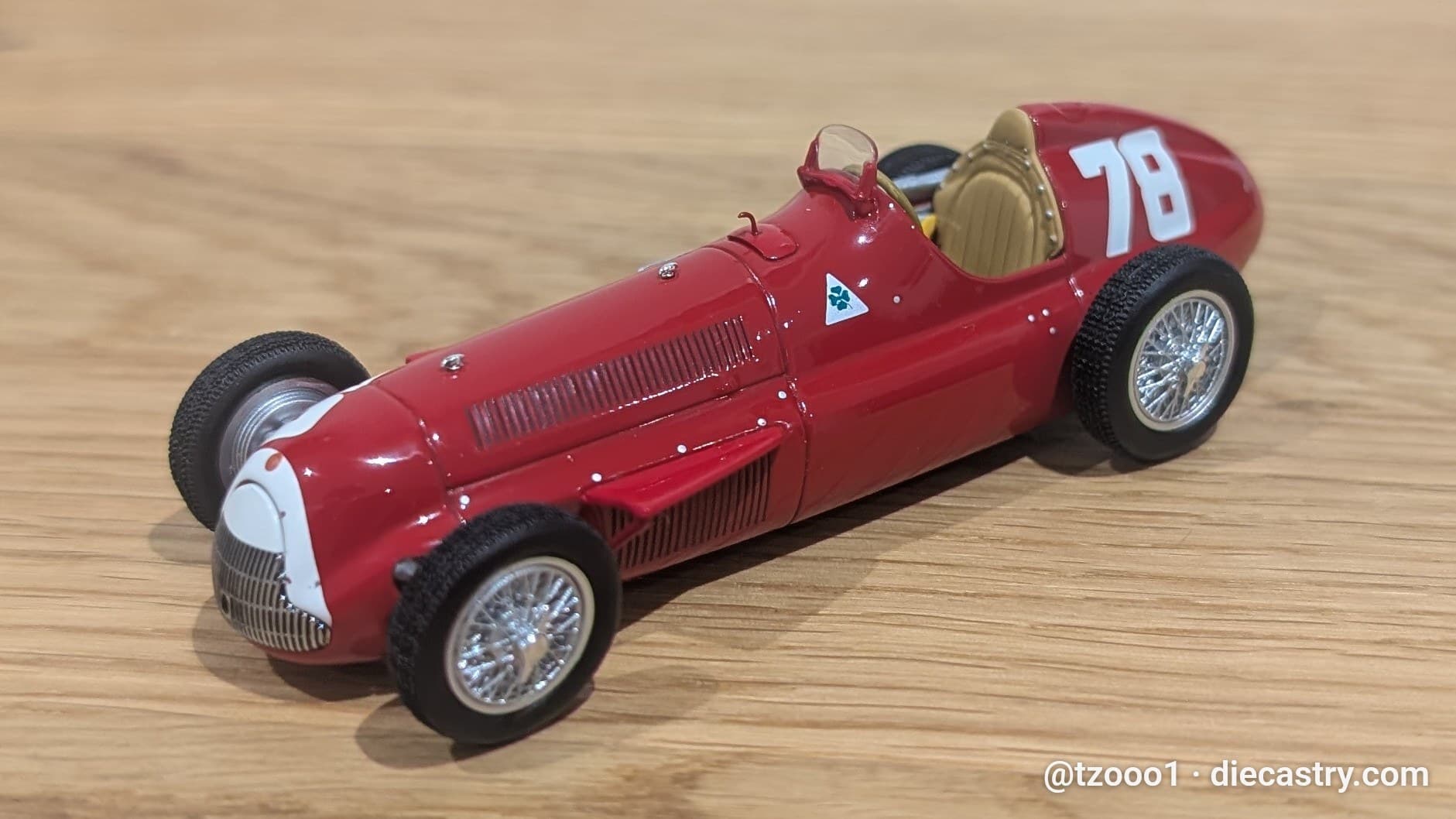 1951 Alfa Romeo Alfetta 159 / German GP 1:43 scale diecast model by Minichamps in #78