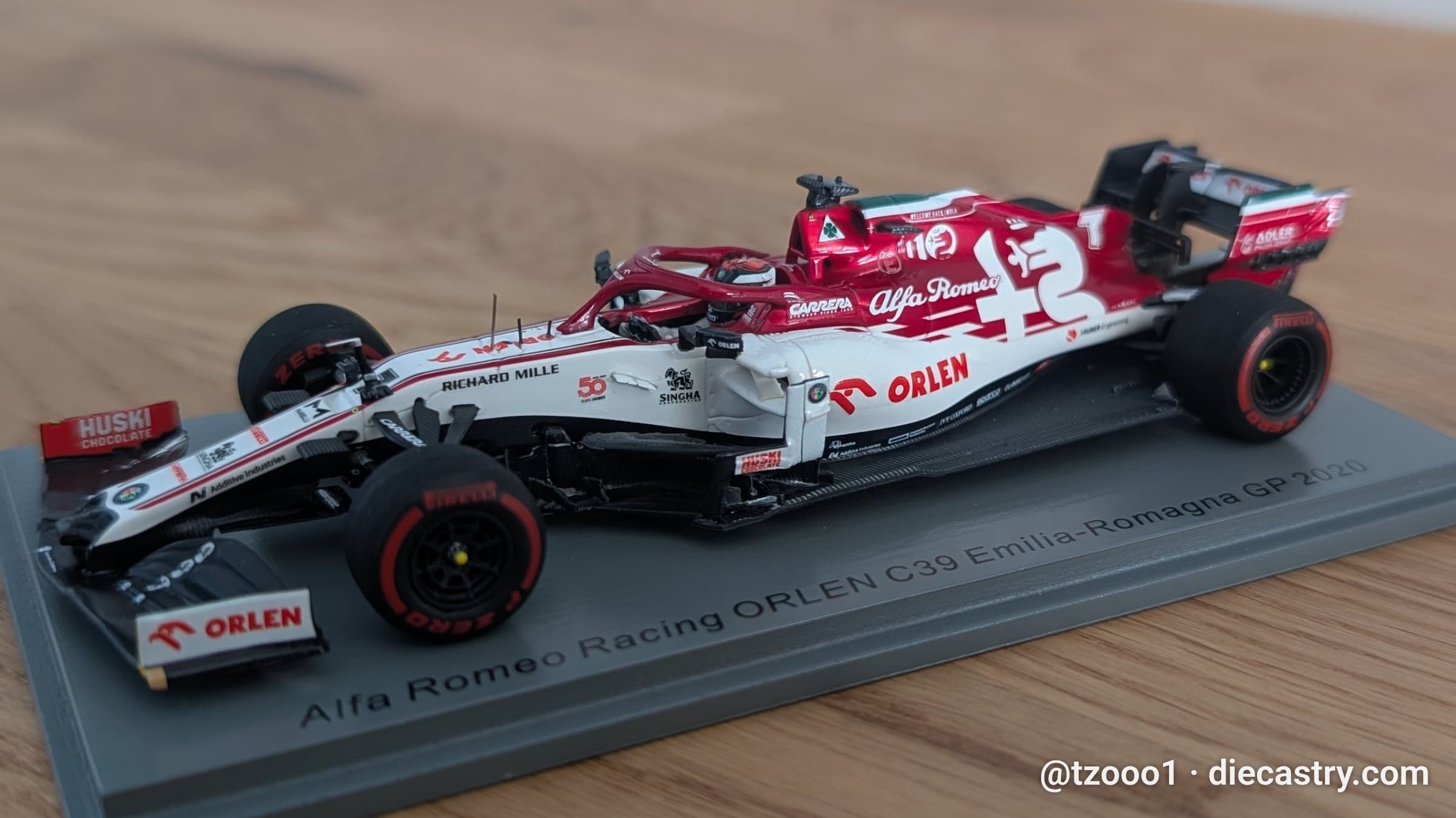 Alfa Romeo Racing Orlen C39 / Emilia-Romagna GP 1:43 scale diecast model