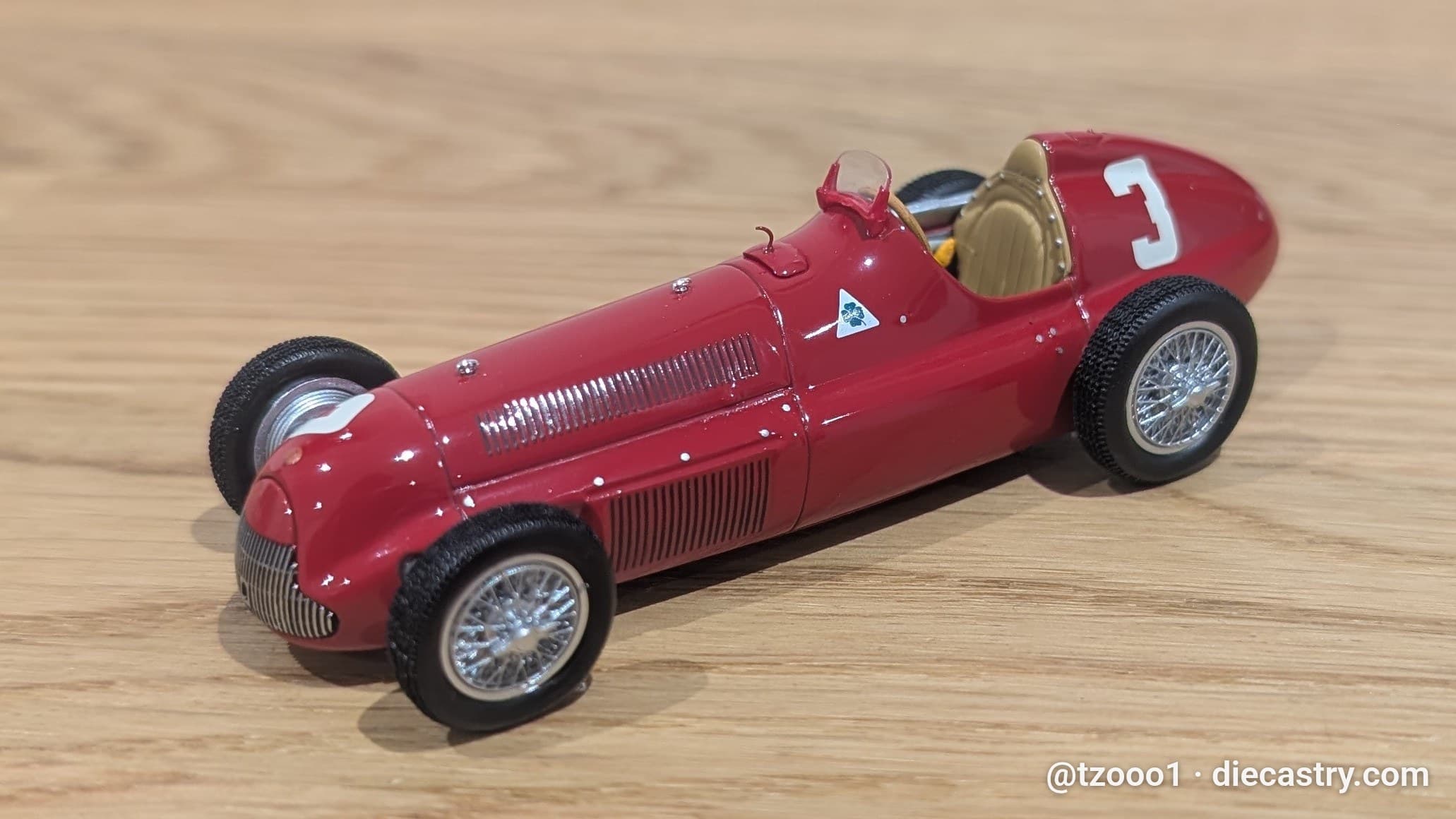 1951 Alfa Romeo Alfetta 159 / British GP 1:43 scale diecast model by Minichamps in #3