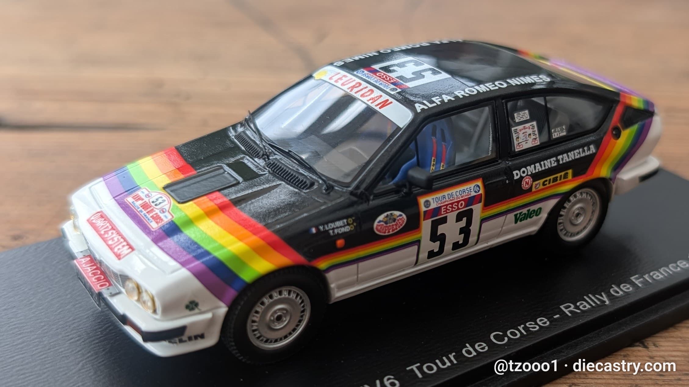 1982 Alfa Romeo GTV6 1:43 scale diecast model by SPARK Models in #53