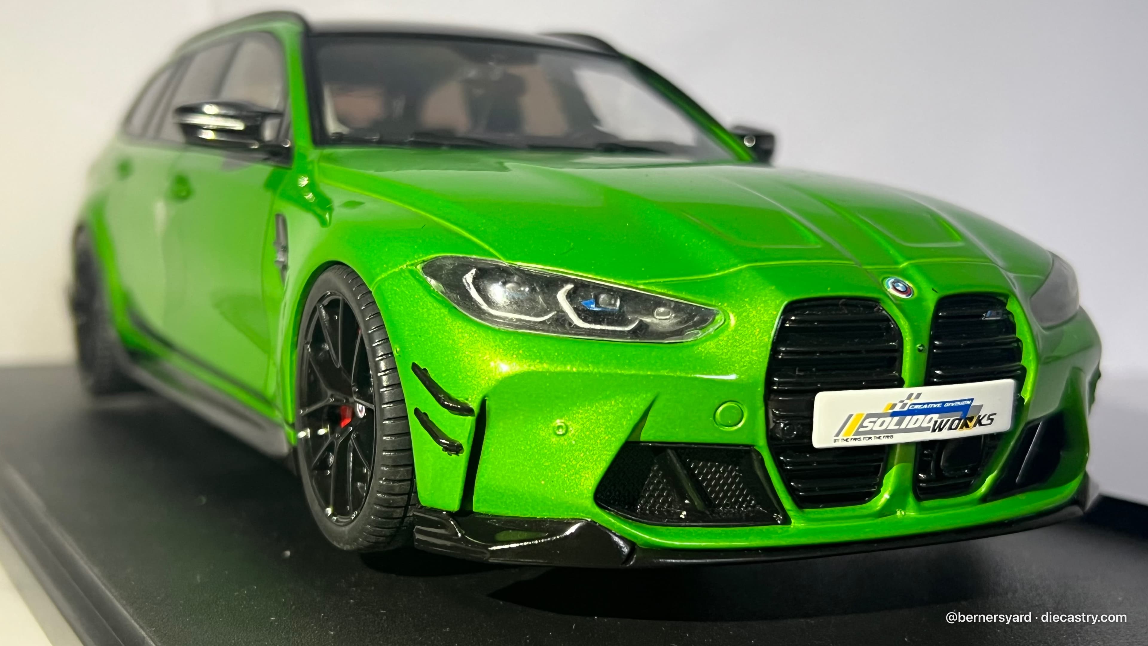 2025 BMW M3 G81 Performance 1:18 scale diecast model by Solido in Green Metallic