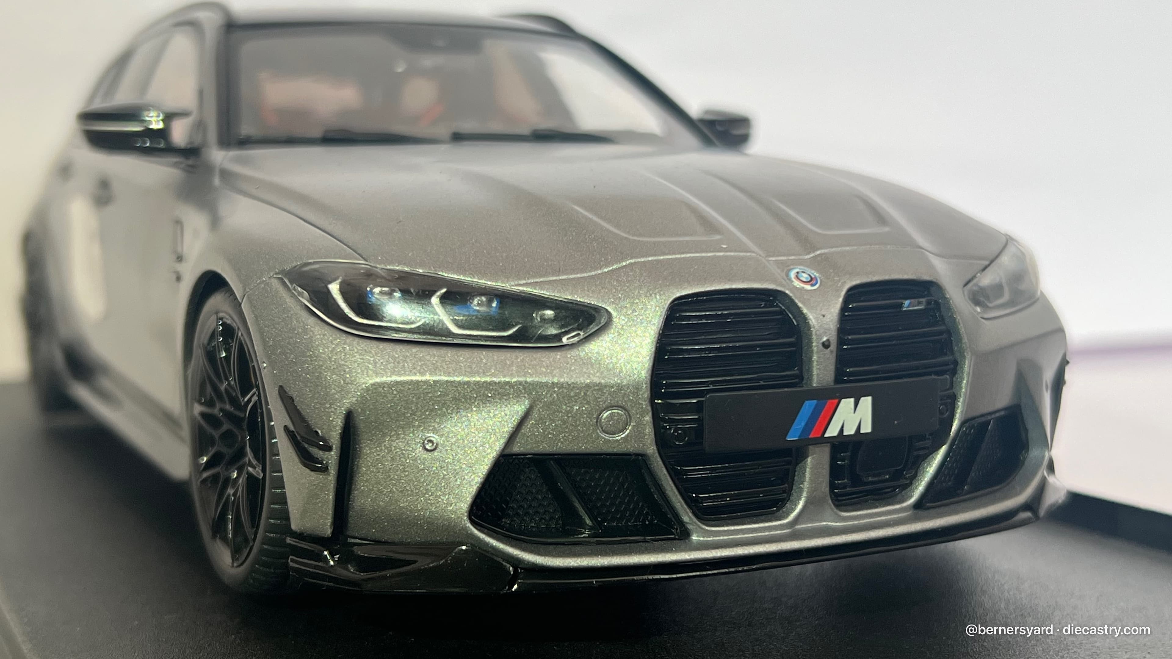 2025 BMW M3 G81 Performance 1:18 scale diecast model by Solido in Frozen Pure Grey Metallic