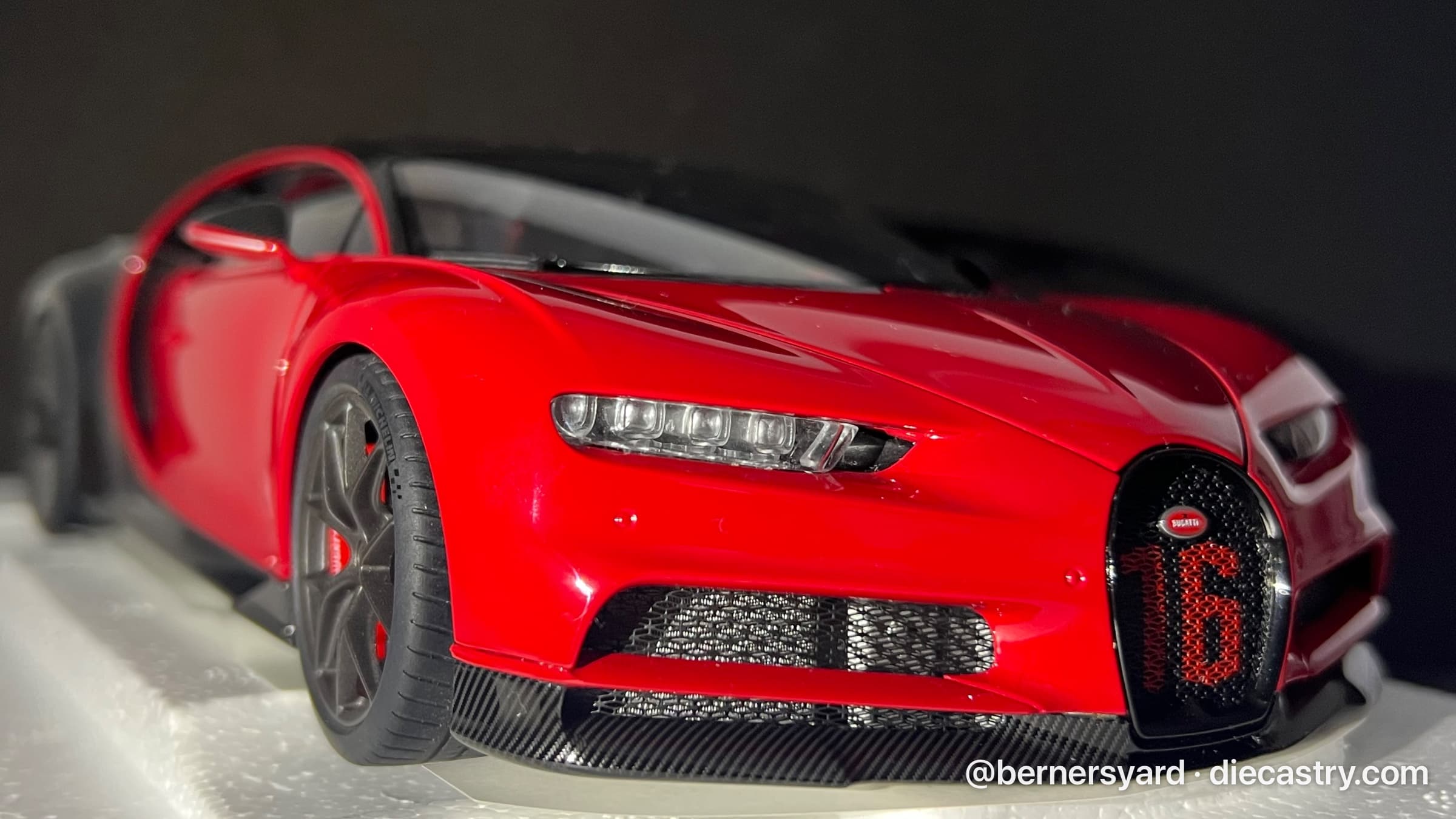 2019 Bugatti Chiron Sport 1:18 scale diecast model by AUTOart in Italian Red