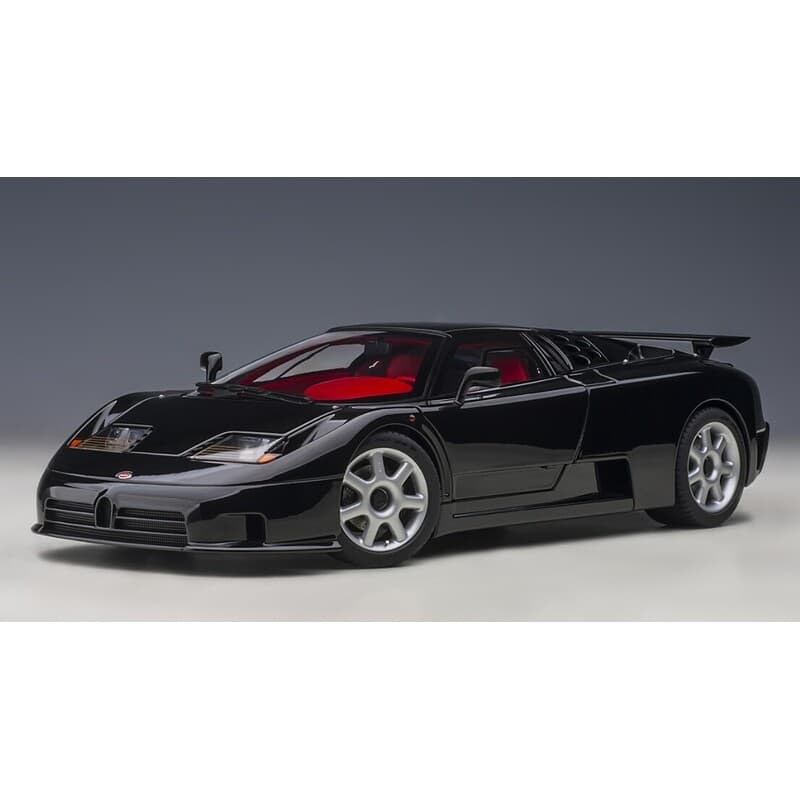 Bugatti EB110 SS 1:18 scale diecast model by AUTOart in Nero Vernice