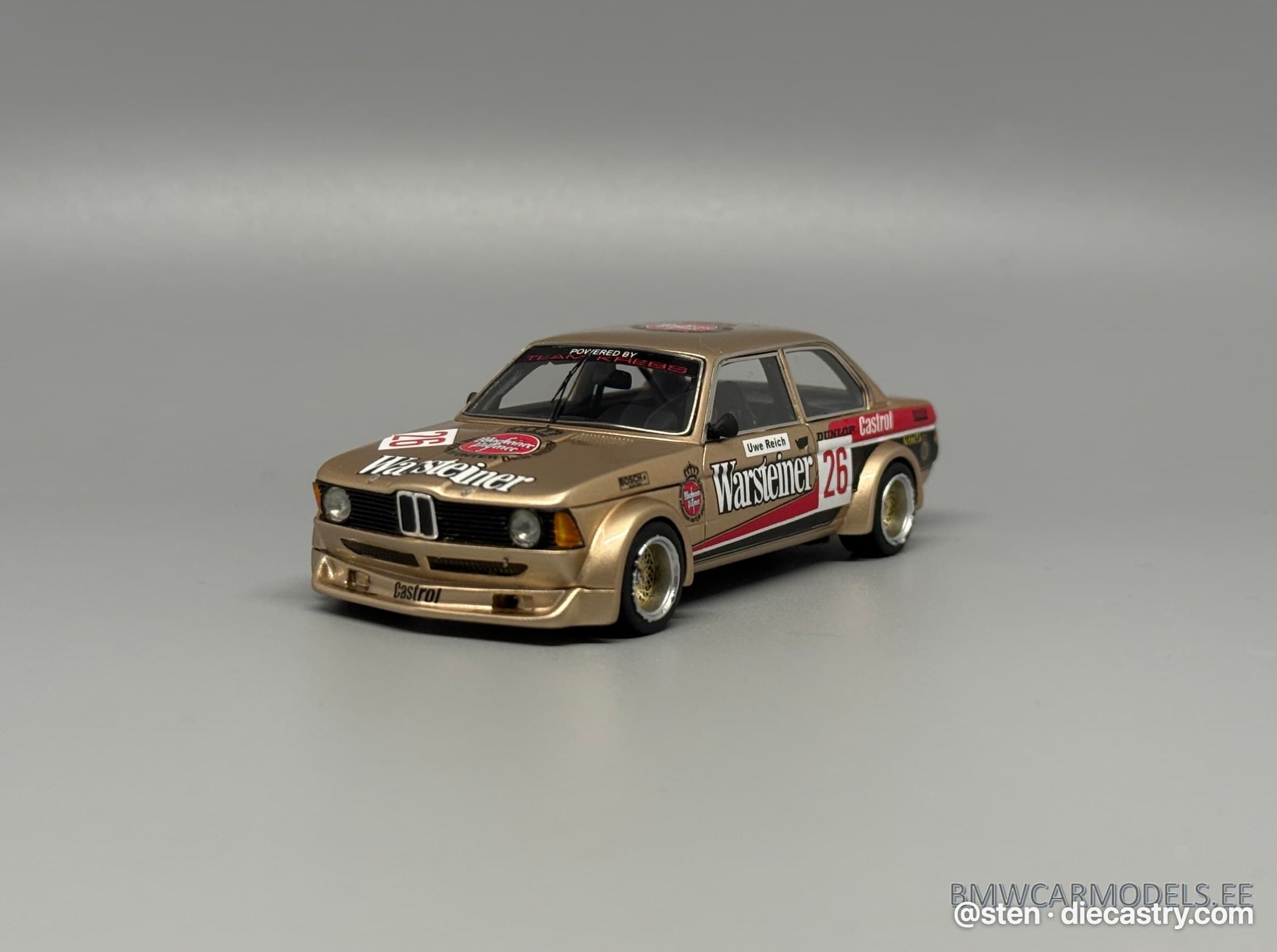 BMW 320i Warsteiner DRM 1979 1:43 scale diecast model