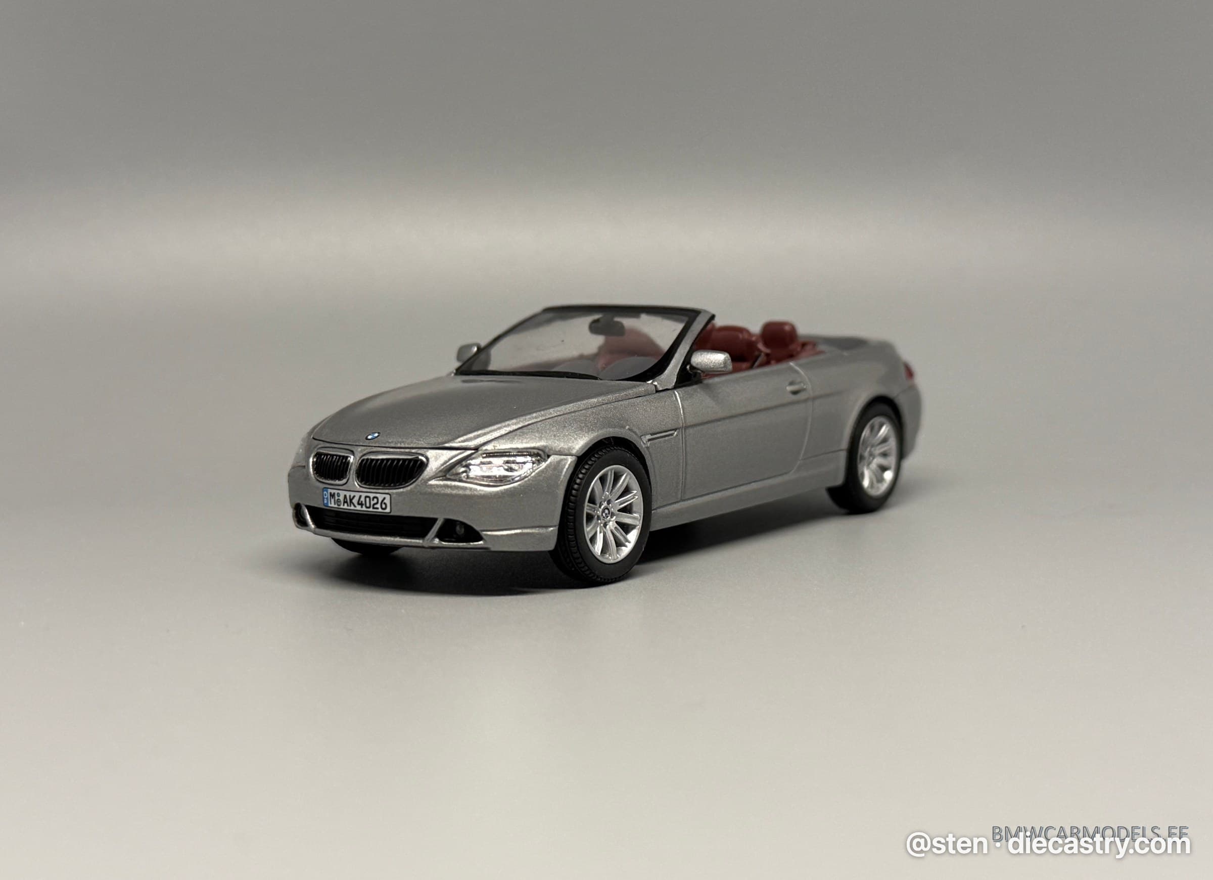 2004 BMW 6 Series Cabrio (E64) 1:43 scale diecast model by Kyosho