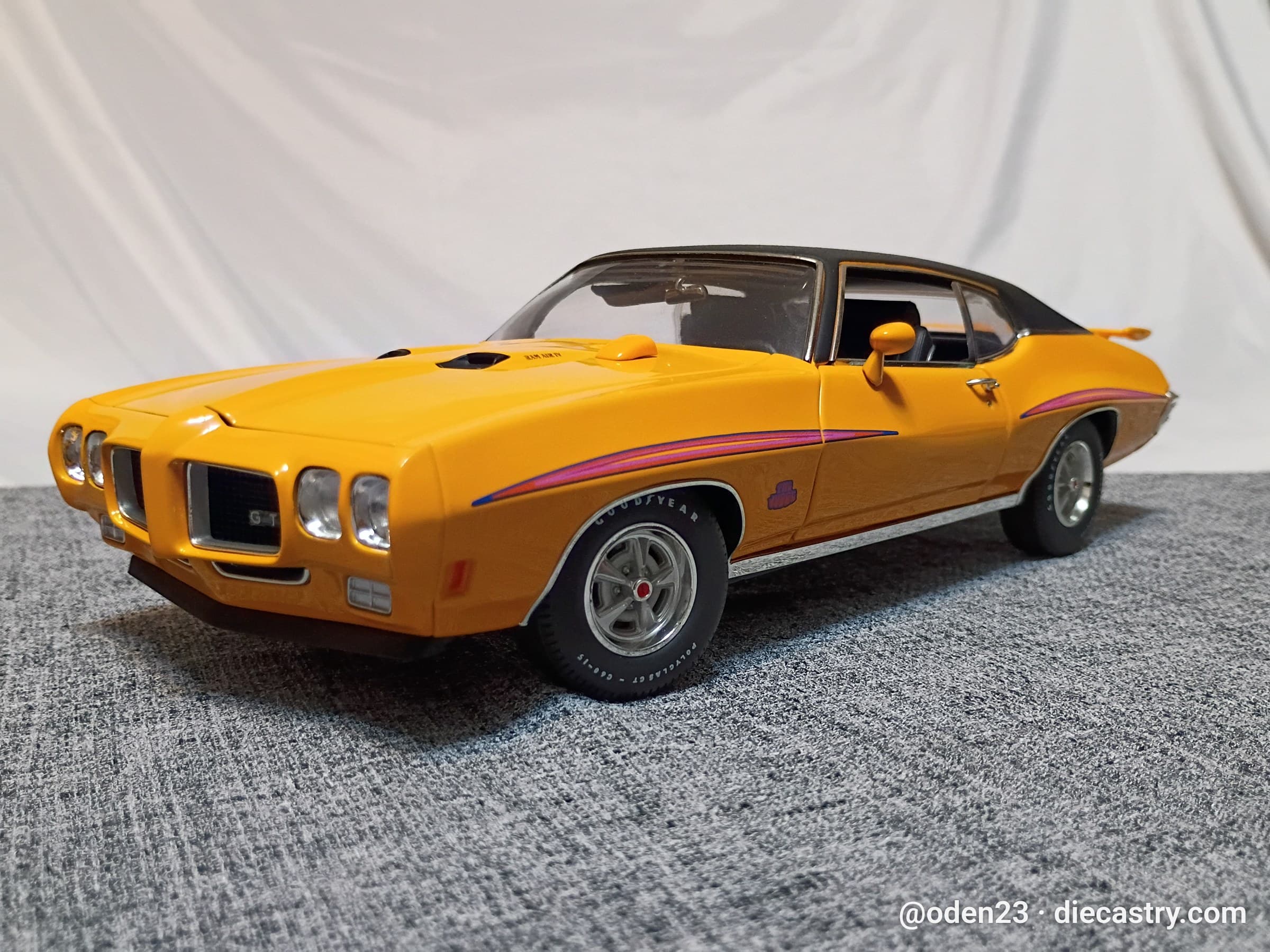 1970 Pontiac GTO 1:18 scale diecast model by GMP in Orbit Orange