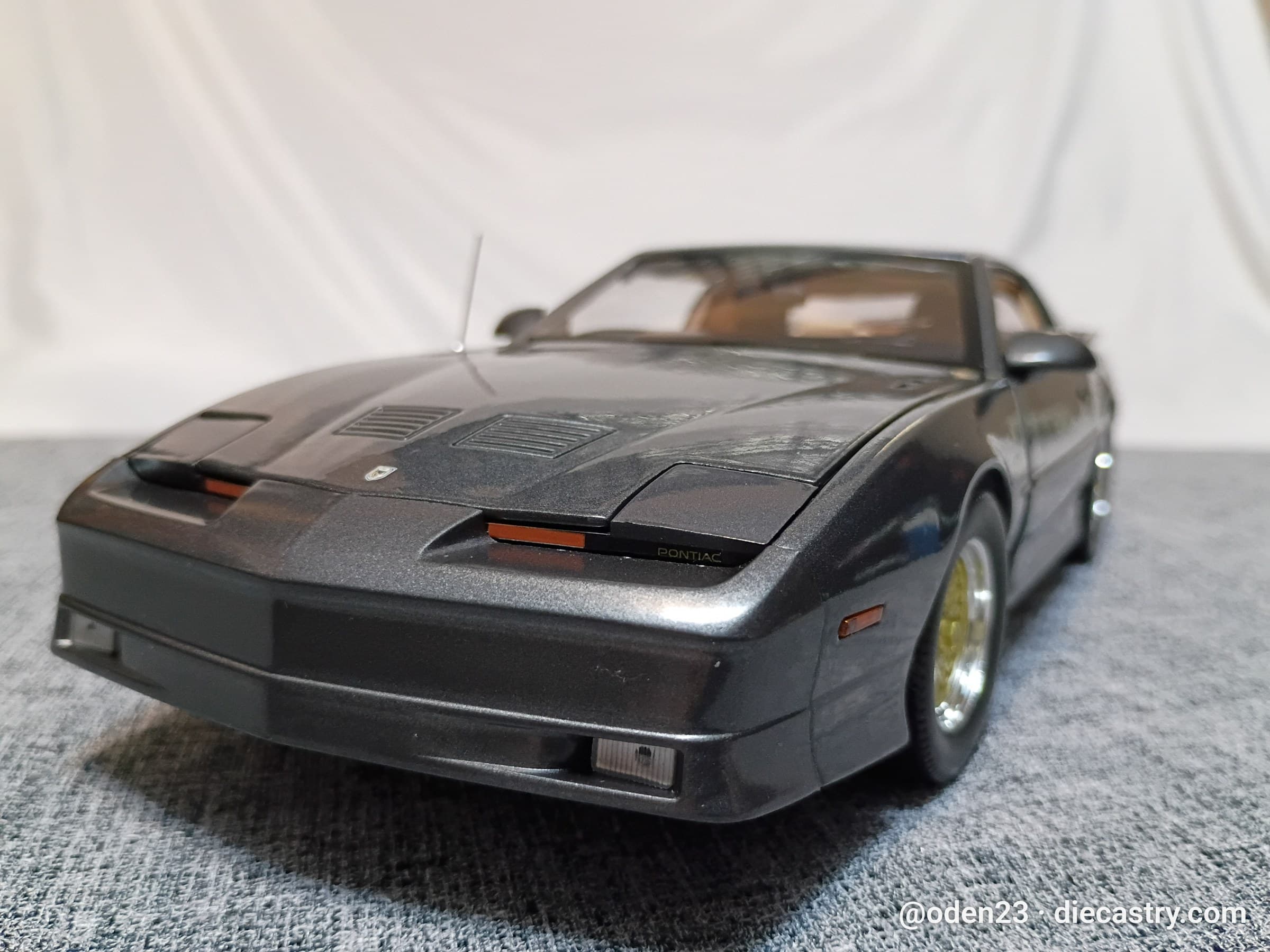1989 Pontiac Trans Am GTA 1:18 scale diecast model by Greenlight Collectibles in Gunmetal Metallic