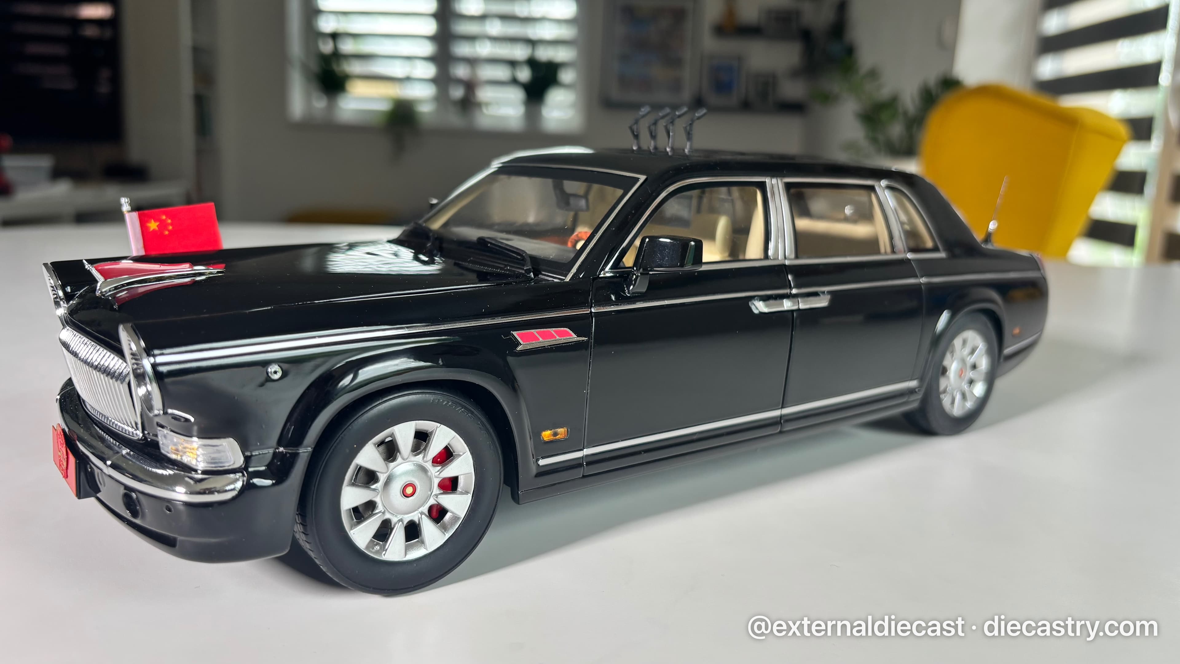 Hongqi Inspection Limousine 70th Anniversary Victory Century Dragon 1:18 scale diecast model by centurydragon