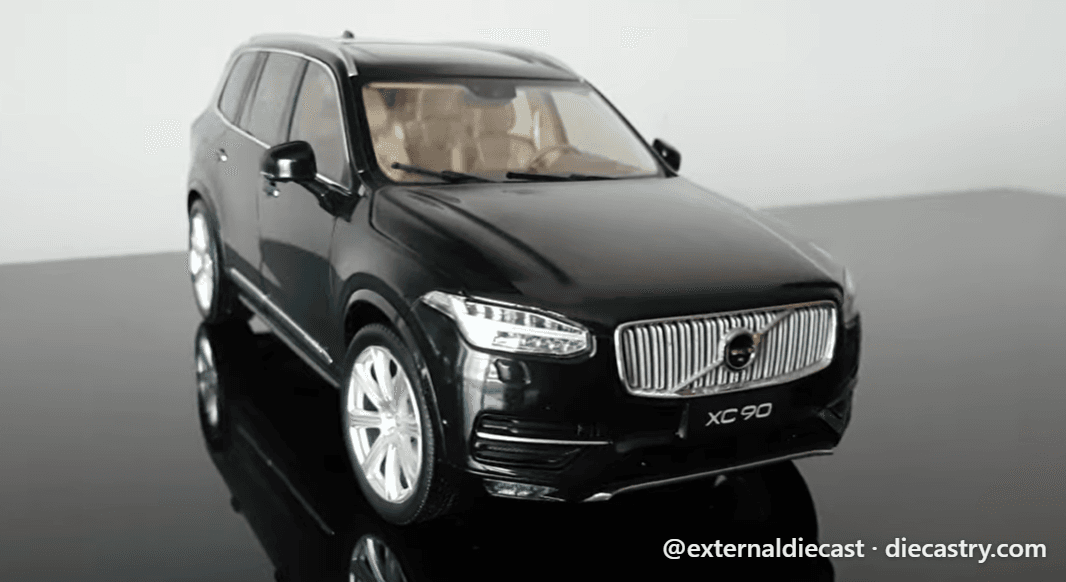 2016 Volvo XC90 1:18 scale diecast model by Motor City Classics in Onyx Black