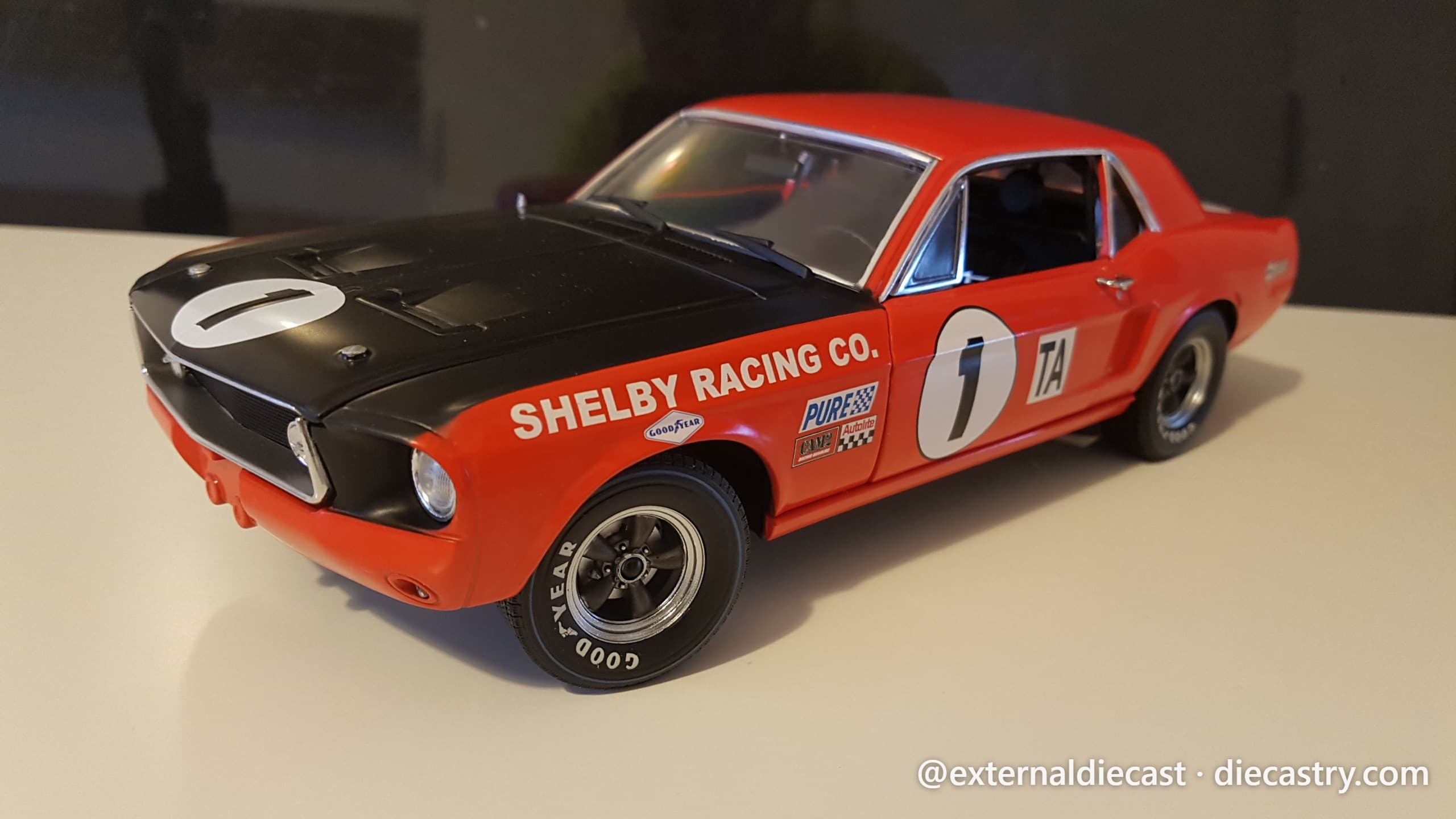 1968 Ford Shelby Mustang #1 Jerry Titus Daytona Class Champion 1:18 scale diecast model by Acme Diecast